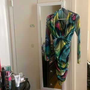 Multicolored Mesh Dress